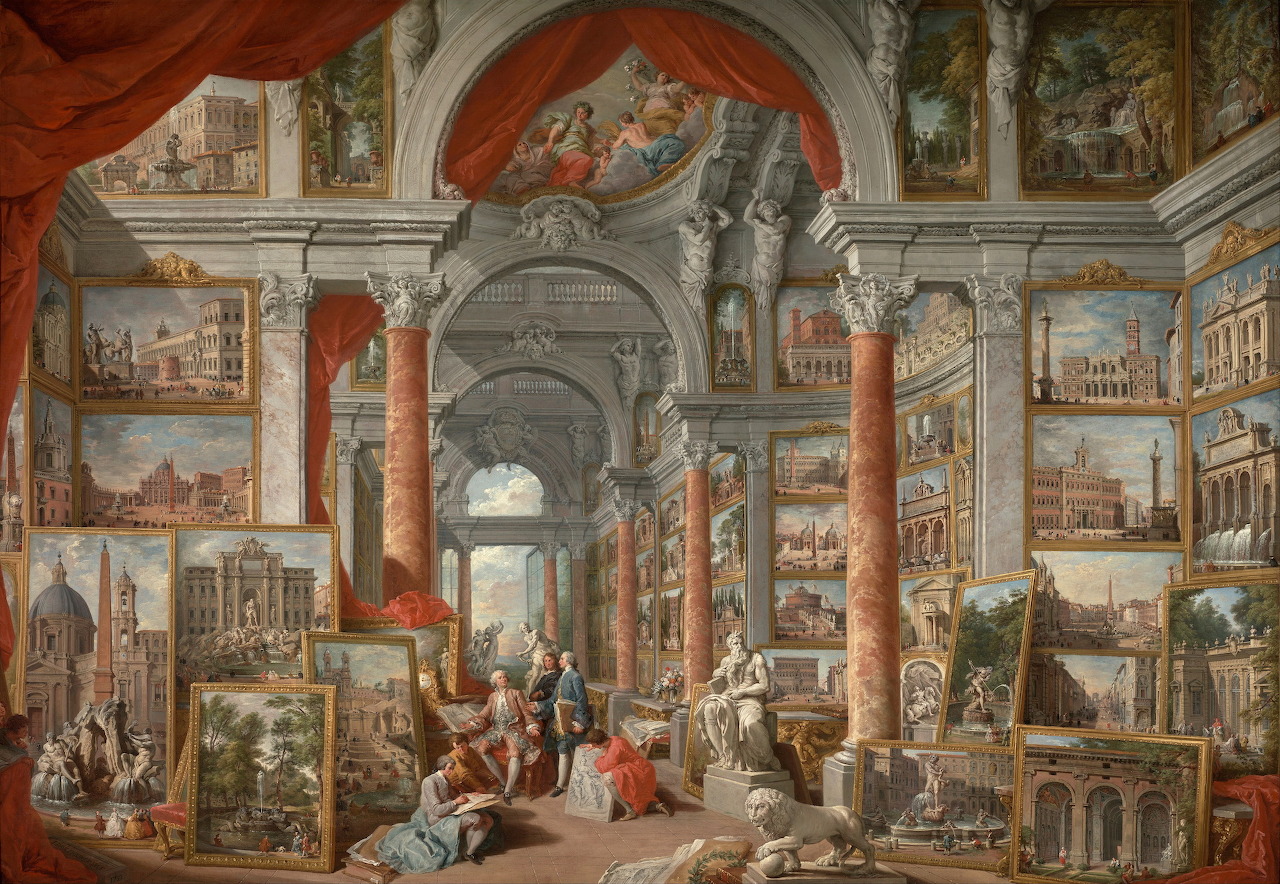 Giovanni P. Pannini: Galleria di vedute di Roma moderna, c. 1757