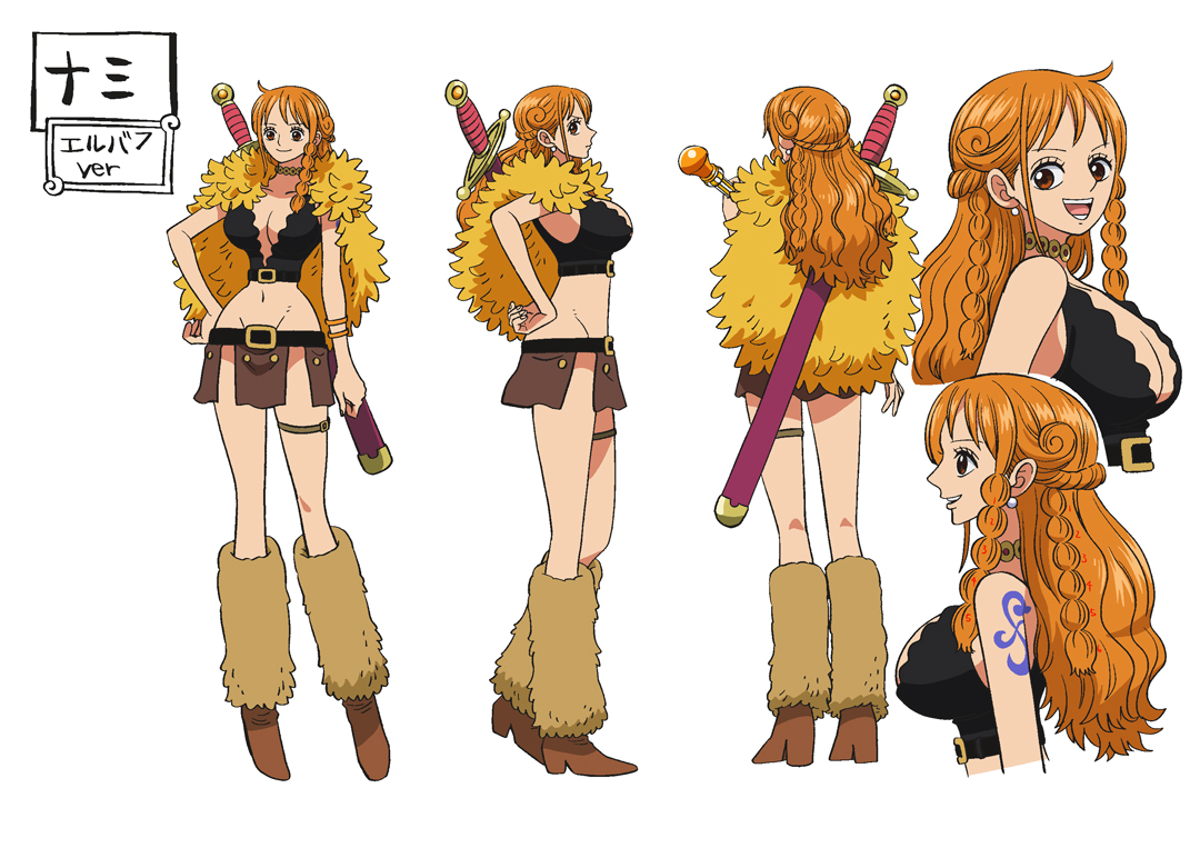 海贼王官方设计：艾尔巴夫 娜美