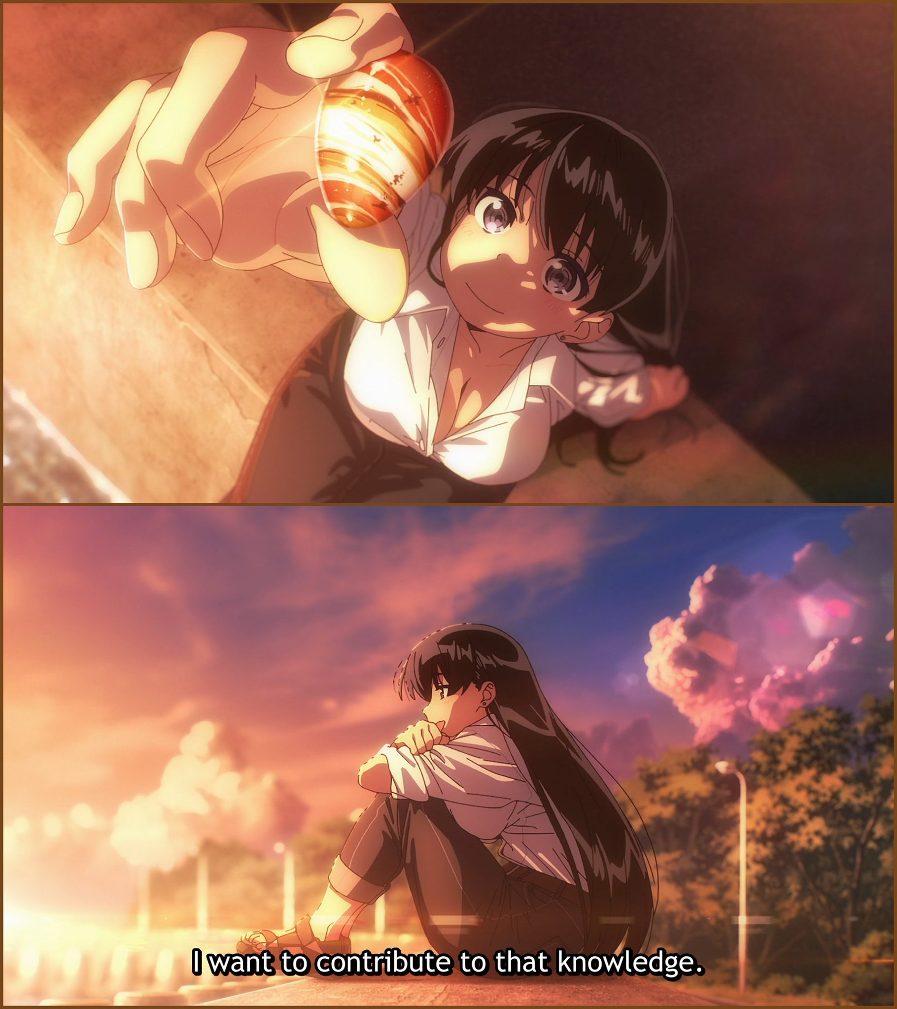 Nagi has a grand goal  Anime: Ruri Rocks