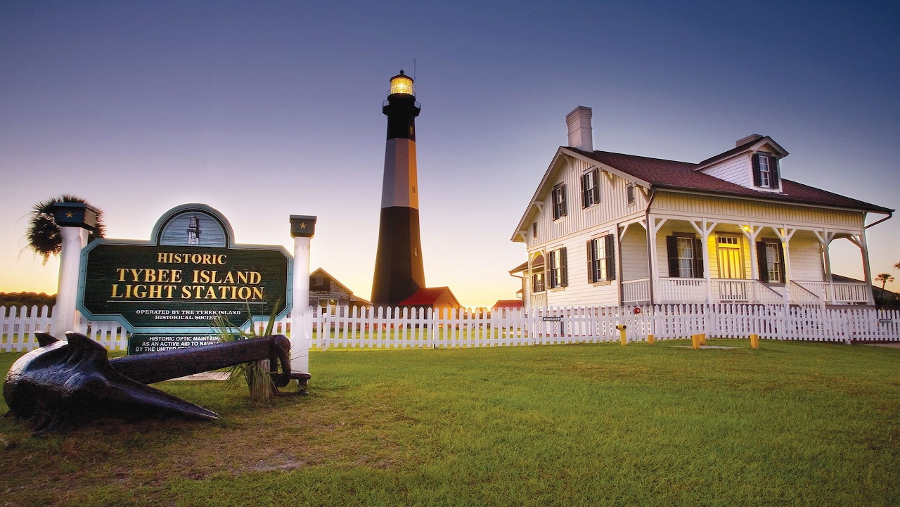 美国佐治亚州泰比岛灯塔